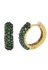 Effy Jewlery Gemma 14K Yellow Gold Emerald Earrings, 1.31 TCW