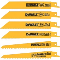 DEWALT DW4856 6-Piece Metal/Woodcutting Reciprocating Saw Blade Set