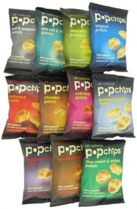 Popchips 11-Flavor Variety Pack, 0.8-Ounce Single Serve Bags (Pack of 24)