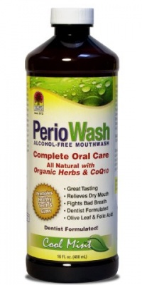 Nature's Answer Periowash Alcohol-free Mouthwash, Cool Mint, 16-Ounce