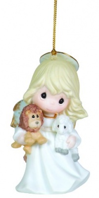 Precious Moments Angel Holding Lion And Lamb Ornament Peace On Earth