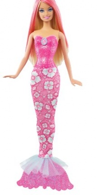 Barbie Color Magic Blonde Mermaid Doll, Pink