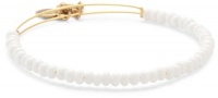 Alex and Ani Collegiate White Sea Bead Expandable Wire Bangle Bracelet