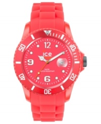 Rocking red color adds a vibrant effect to this Ice-Flashy watch from Ice-Watch.