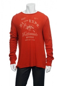 Polo by Ralph Lauren Orange Graphic Thermal Shirt T-Shirt , Size 2XLarge