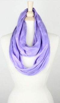 Feminine Light Weight Silky Soft Solid Infinity Loop Silk Cotton Scarf