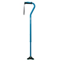 Hugo Mobility Quadpod Offset Cane with Ultra Stable Cane Tip, Aquamarine