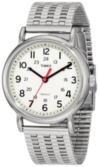 Timex Unisex T2N656 Weekender Cream Dial Stainless Steel Bracelet Watch