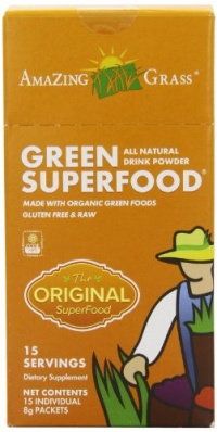 Amazing Grass All Natural Drink Powder, Green Superfood, 15 Count Packets