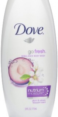 Dove Body Wash, go fresh, Rebalance, Plum and Sakura Blossom, 24 Ounce