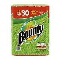 Bounty Huge Roll, White, 12 Count