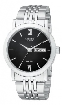 Citizen Quartz Day Date Stainless Steel Men's Watch - BK4050-54E