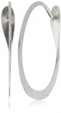 Melissa Joy Manning MJM Classic Sterling Silver Small Oval Hoop Earrings