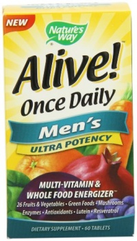 Nature's Way Alive Once Daily Men's Multi Ultra Potency, Tablets, 60-Count