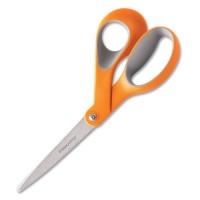 Fiskars 01-009881  8-Inch Softgrip Bent Handle Craft Scissors, Orange