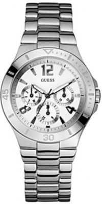 GUESS U11645L1 Active Shine Watch, Silver