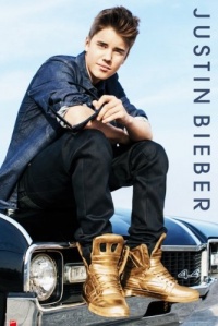 Justin Bieber - Music / Personality Poster (Sitting On Car) (Size: 24 x 36)