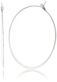 Melissa Joy Manning MJM Classic Sterling Silver Extra Large Hoop Earrings