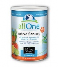 All One Powder Multiple Vitamins & Minerals for Active Seniors, 2.3-Pound Can