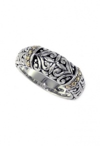 Effy Jewlery Balissima Sterling Silver and 18K Gold Ring Ring size 7