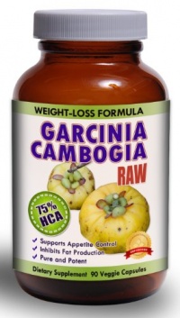 Pure Garcinia Cambogia Extract RAW TM 75% HCA - 1500mg per serving | Full Month's Supply (90 Capsules/bottle)