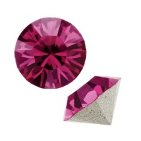 SWAROVSKI ELEMENTS Crystal #1028 Xilion Round Stone Chatons ss39 Fuchsia (6)