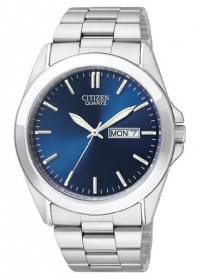 Citizen Quartz Day Date Blue Dial Men's Watch - BF0580-57L