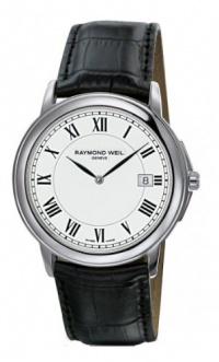 Raymond Weil Tradition White Dial Stainless Steel Mens Watch 54661-STC-00300