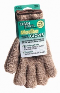 Clean Green High-Performance Microfiber Cleaning and Dusting Gloves - 1 Pair