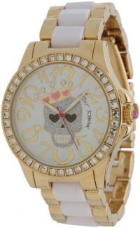 Betsey Johnson Women's BJ00246-05 Analog Skull and Crown Graphic Dial Watch