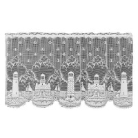 Heritage Lace Lighthouse 60-Inch Wide by 36-Inch Drop Tier, White