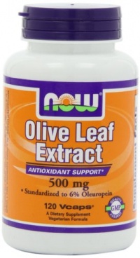 NOW Foods Olive Leaf Extract 500mg/6%, 120 Vcaps