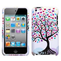 MyBat IPTCH4HPCIM682NP Love Tree Phone Protector Cover for iPod Touch 4 (White)