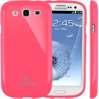 Caseology Slim Fit Flexible TPU Case Compatible with Samsung Galaxy S3 (Hot Pink)