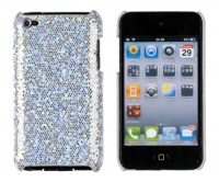 Silver Sparkles Case for Apple iPod Touch 4G (4th Generation)