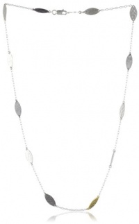 GURHAN Willow Silver Necklace with High Karat Gold Accents