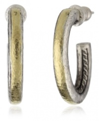 GURHAN Galahad Silver with High Karat Gold Accents Earrings