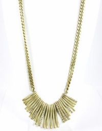 Jessica Simpson Necklace, 36 Gold-Tone Havana Nights Gold Fringe Pendleton Necklace