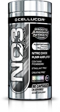 Cellucor NO3 Chrome | Stimulant and Creatine Free Nitric Oxide Supplement | 90 capsules