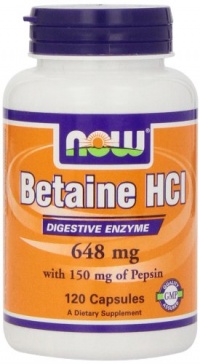 Now Foods Betaine HCl, 648 mg , 120  Capsules