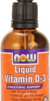 NOW Foods Liquid Vitamin D-3 5000Iu/Dropper, 2 ounce