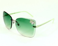 Gucci Sunglasses GG 4217 /S KTU7L Metal Silver dark ruthenium - green Gradient Green