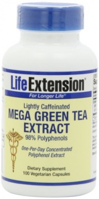 Life Extension Mega Green Tea Extract 98% Polyphenols, Vegetarian Capsules, 100-Count