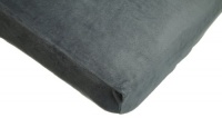 American Baby Company Heavenly Soft Chenille Fitted Crib and Toddler Sheet, Steel Gray