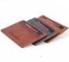 AlpineSwiss Leather Card Case Wallet Slim Super Thin 5 Card Slots Front Pocket