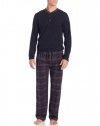 Ike Behar Men's Pant and Thermal Henley Gift Set