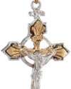 The Vatican Library Collection Two-Tone Crucifix Necklace