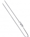 box1mm Italian Sterling Silver Sturdy Box Link 1MM 14, 16, 18, 20, 22, 24, 30 Inch Chain Necklace