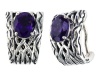 Balissima By Effy Collection Sterling Silver Amethyst Earrings