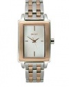 DKNY Two-Tone Rose/Steel Rectangle Bracelet Women's watch #NY8608